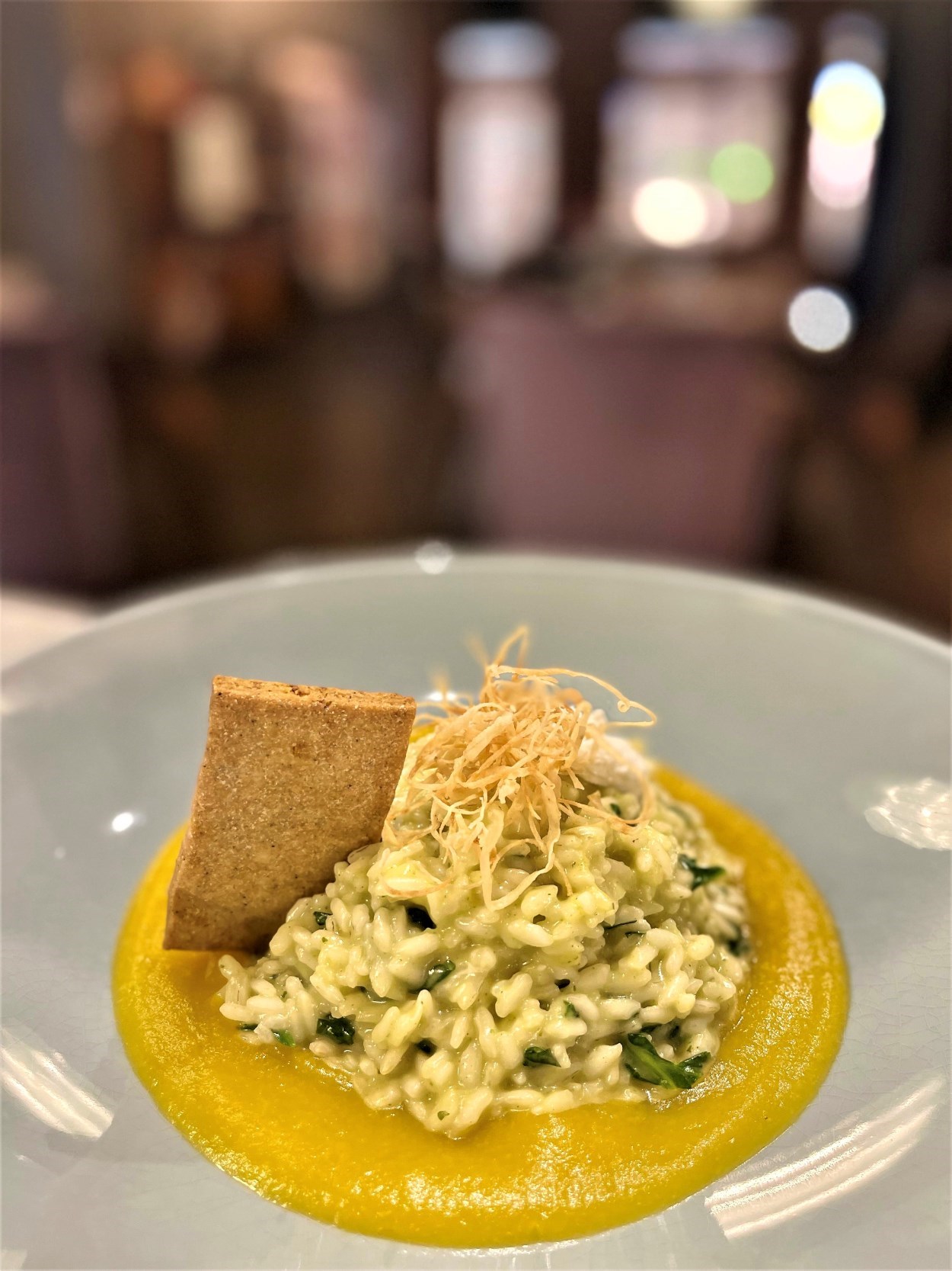 Rižoto od špinata s kozjim sirom 