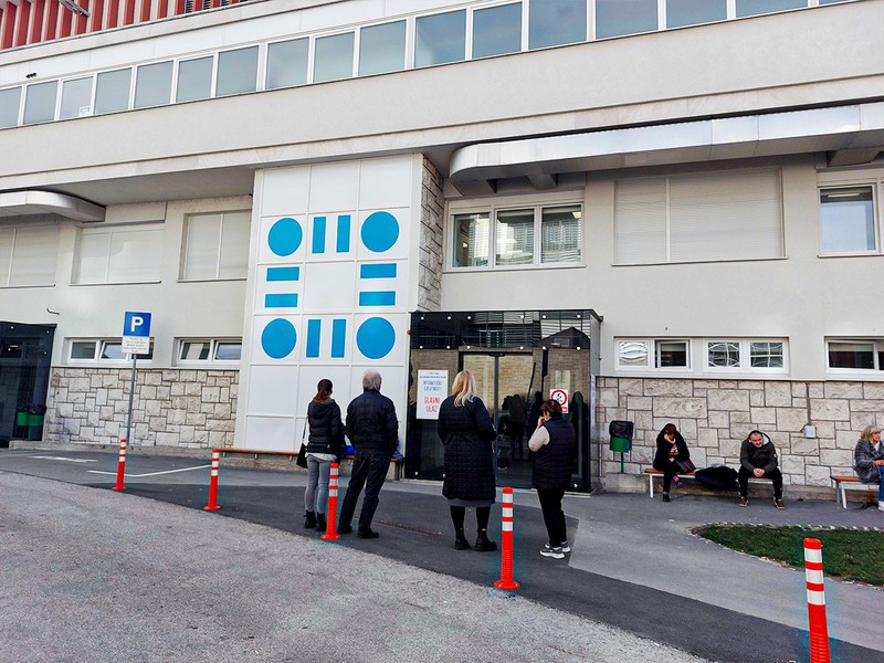 Ulaz u Internističkio prijem OHBP