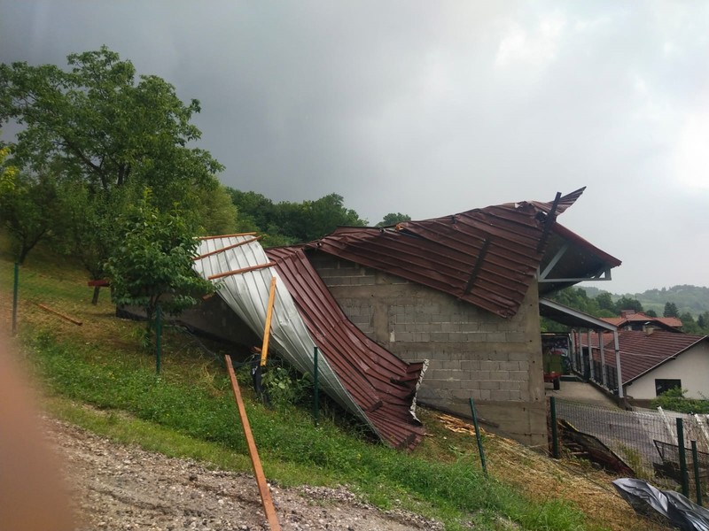 Nevrijeme u Hrastini kod Zaprešića
