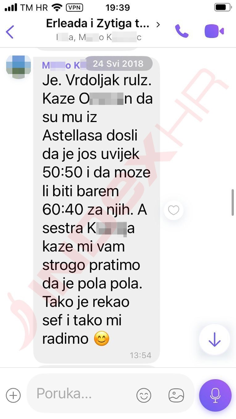 Prepiska zaposlenika o omjeru korištenja lijeka