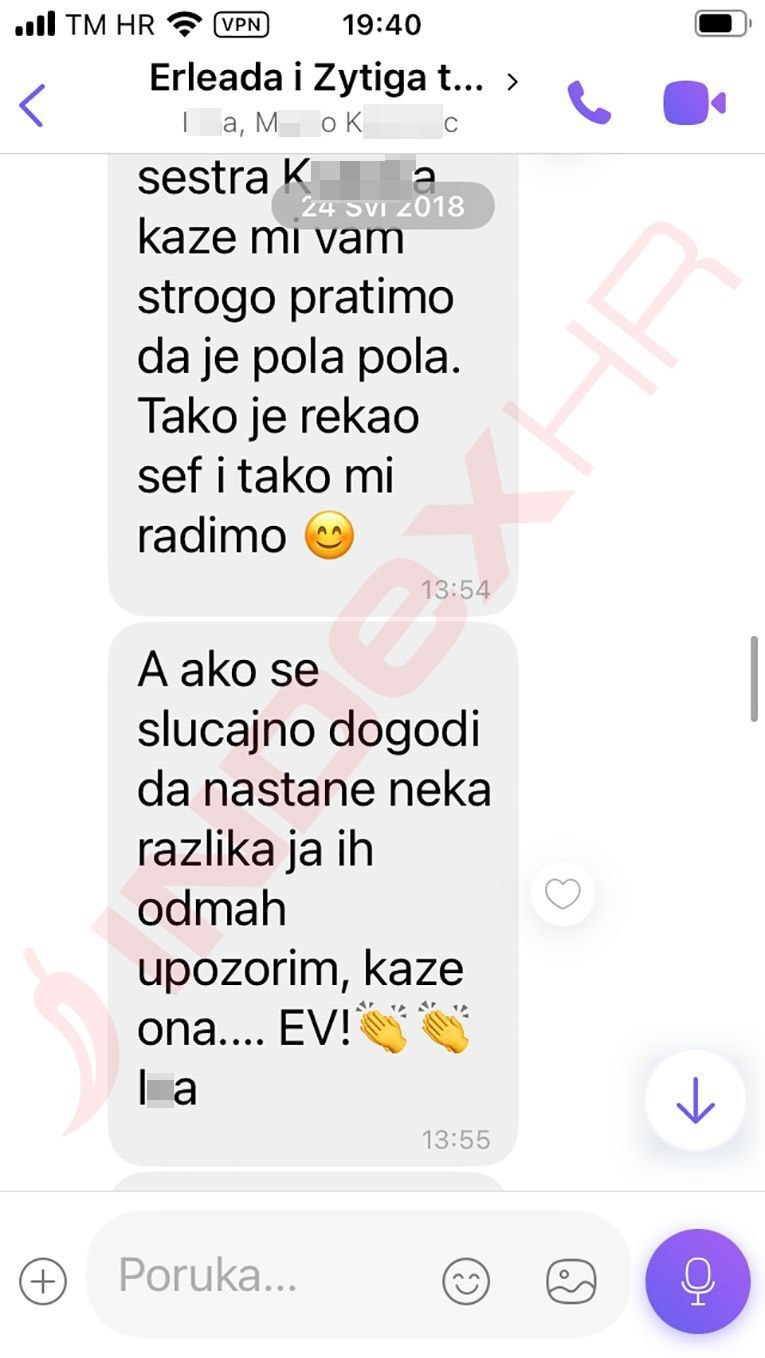 Prenosi se poruka medicinske sestre s Odjela o provedbi dogovora