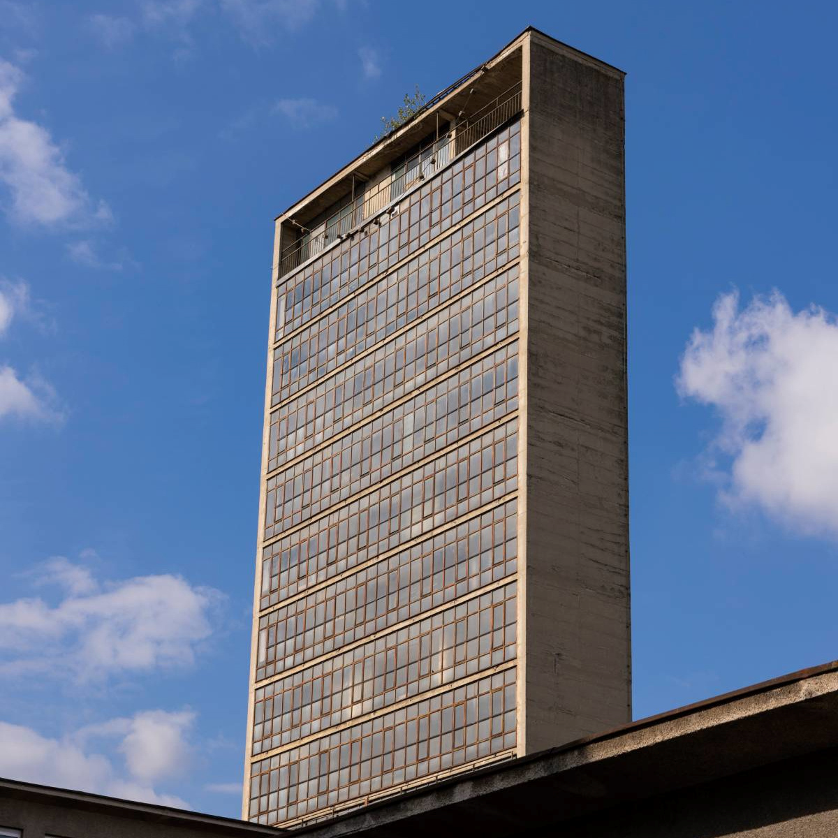 TEŽ (Neboder bivše tvornice električnih žarulja noću postaje poprištem zvučno-svjetlosne instalacije koja prevodi gradsku buku u svjetlo)