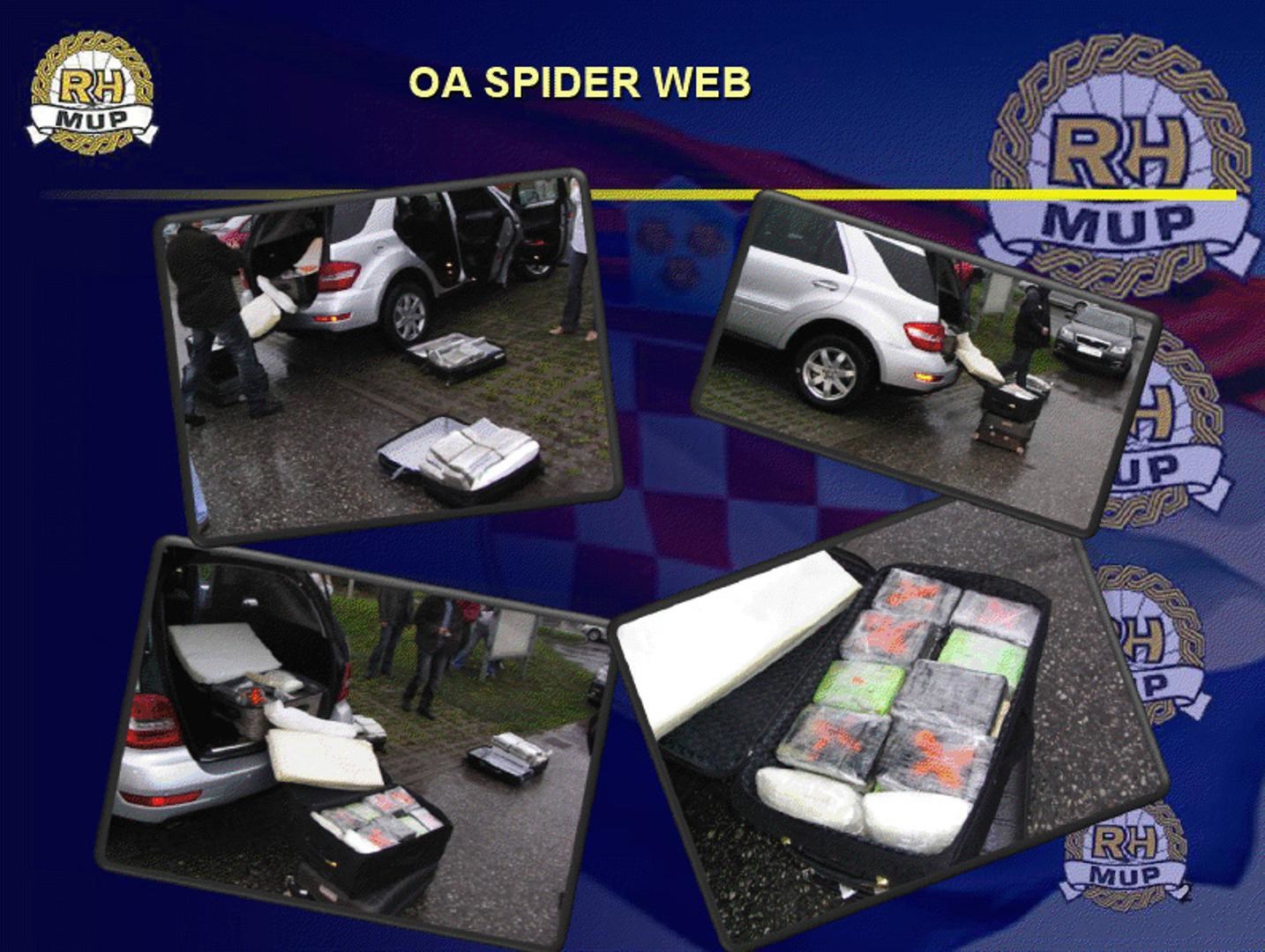 Policijska prezentacija nakon uhićenja u akciji Spiderweb