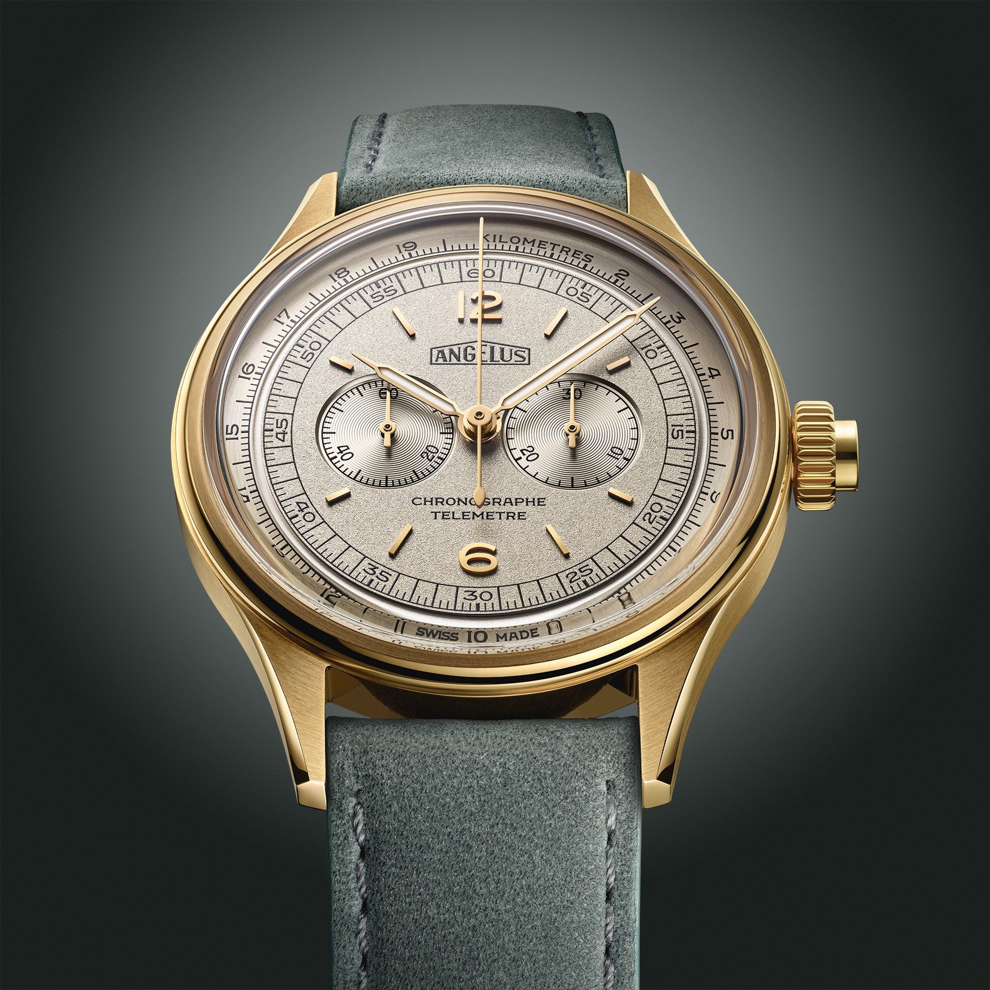 Angelus Chronographe Télémètre in Yellow Gold, cijena na upit