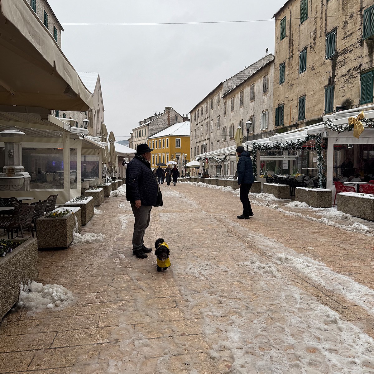 FOTO I VIDEO Snježne pahulje zabijelile Dalmaciju. Grudanje, smijeh i zimska čarolija
