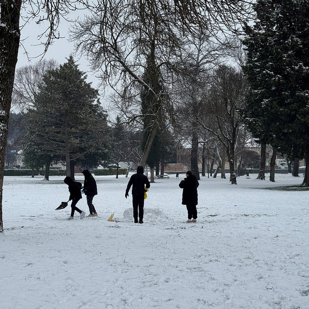 FOTO I VIDEO Snježne pahulje zabijelile Dalmaciju. Grudanje, smijeh i zimska čarolija