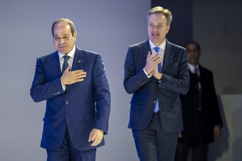 Egipatski predsjednik Abdel Fattah al-Sisi i Norvežanin Borge Brende, predsjednik i izvršni direktor Svjetskog ekonomskog foruma.