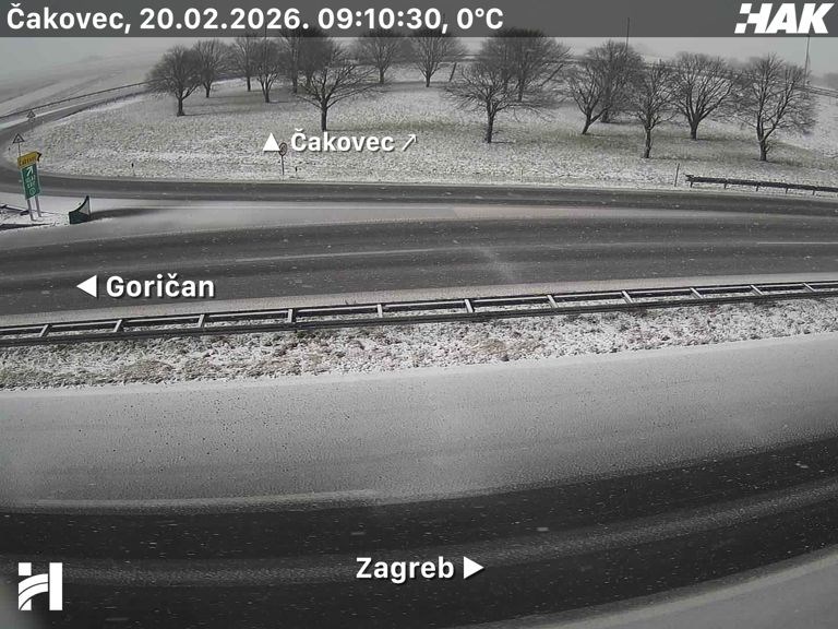 FOTO Na sjeveru Hrvatske pao snijeg