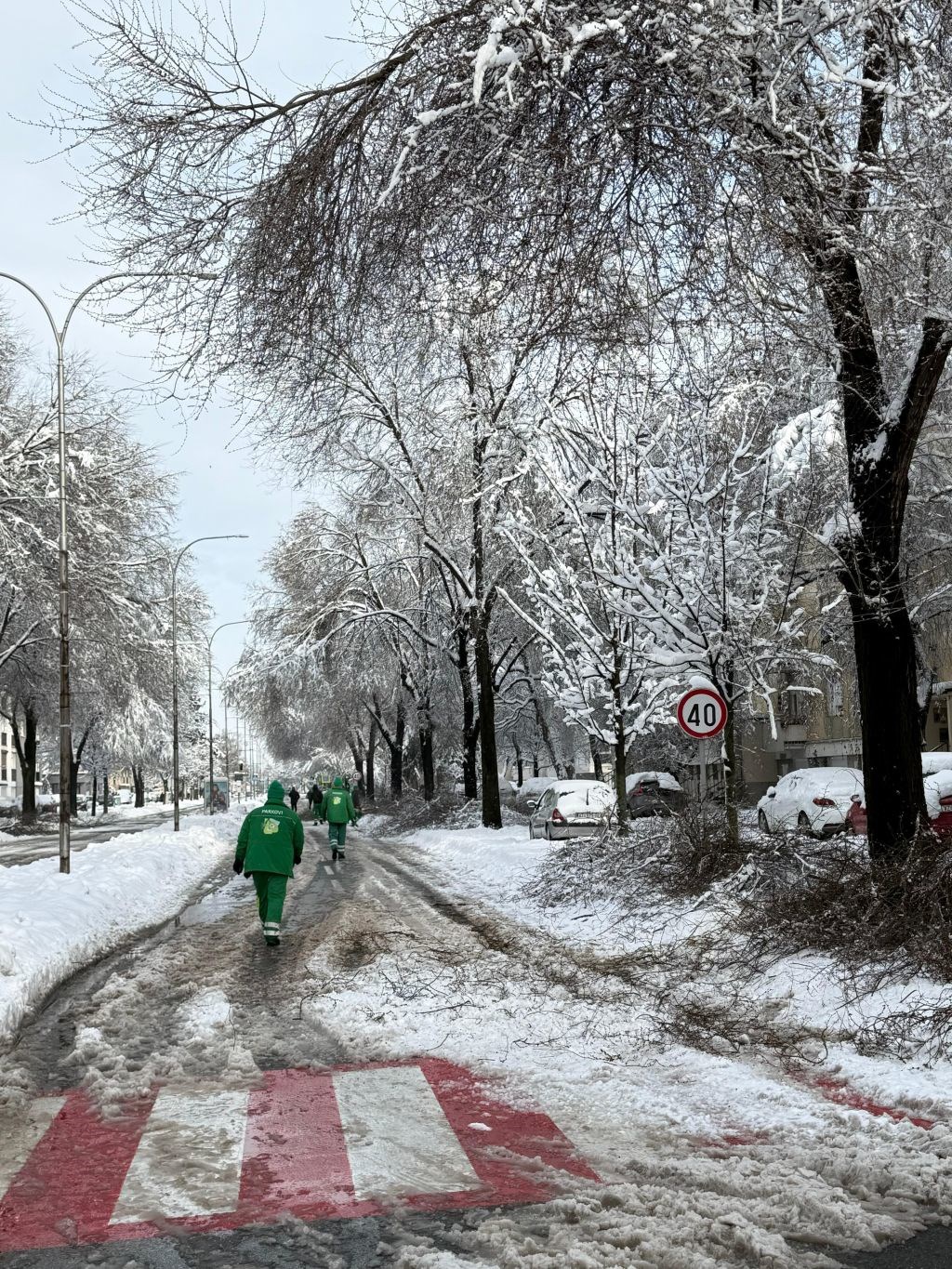 U Varaždinu palo 25 cm snijega, padala su stabla. "Očistili smo 270 km cesta"