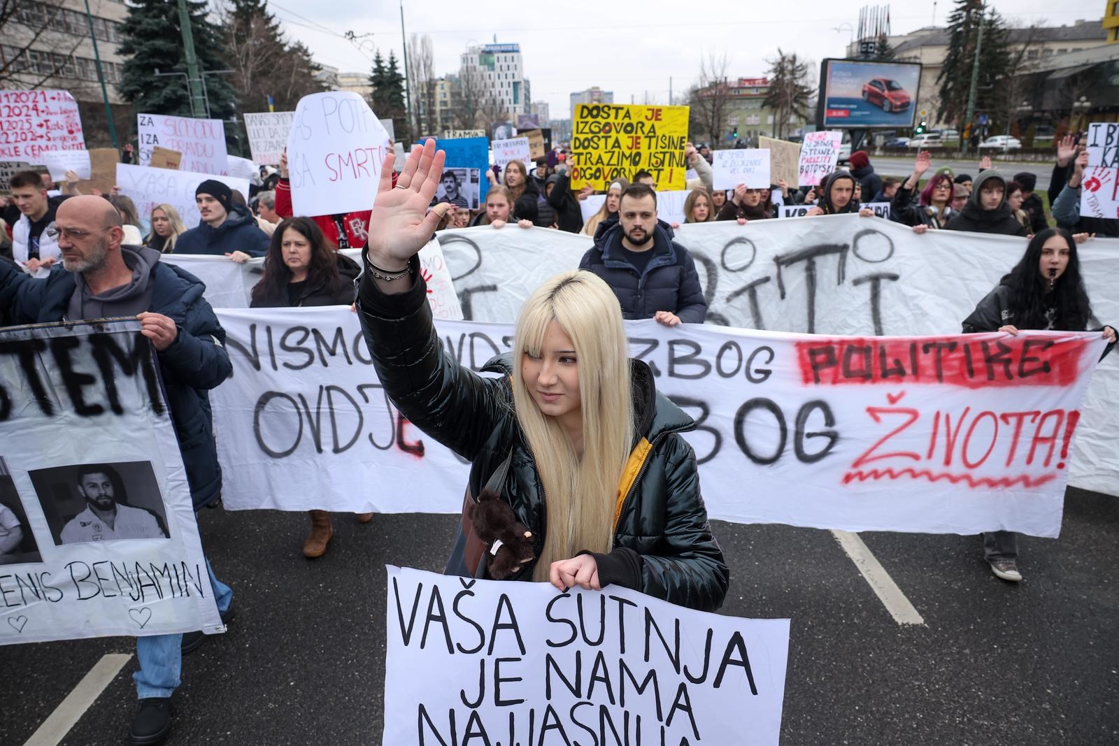 U Sarajevu sedmi po redu prosvjed zbog tramvajske nesreće