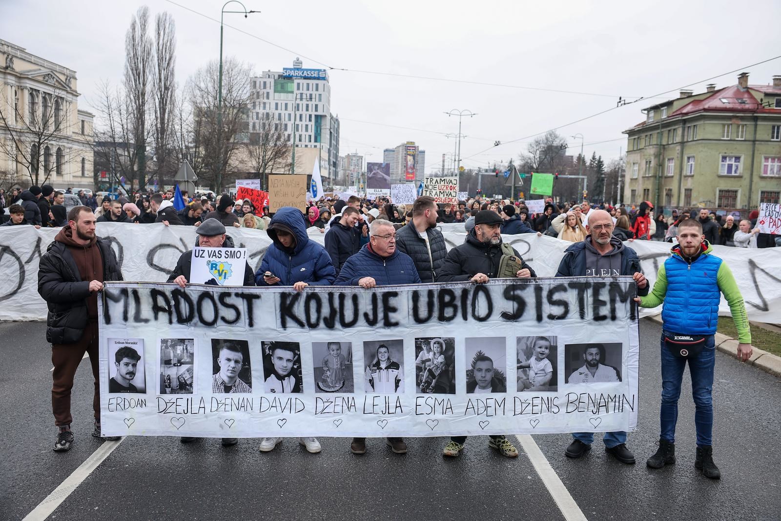 U Sarajevu sedmi po redu prosvjed zbog tramvajske nesreće