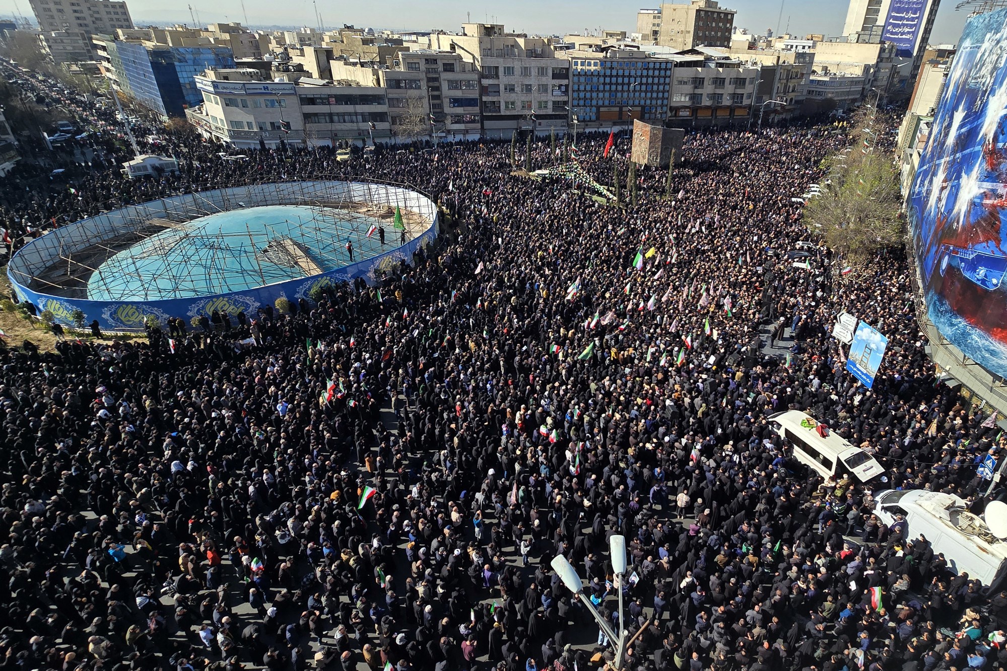 FOTO Ovako je izgledao centar Teherana nakon Hameneijeve smrti