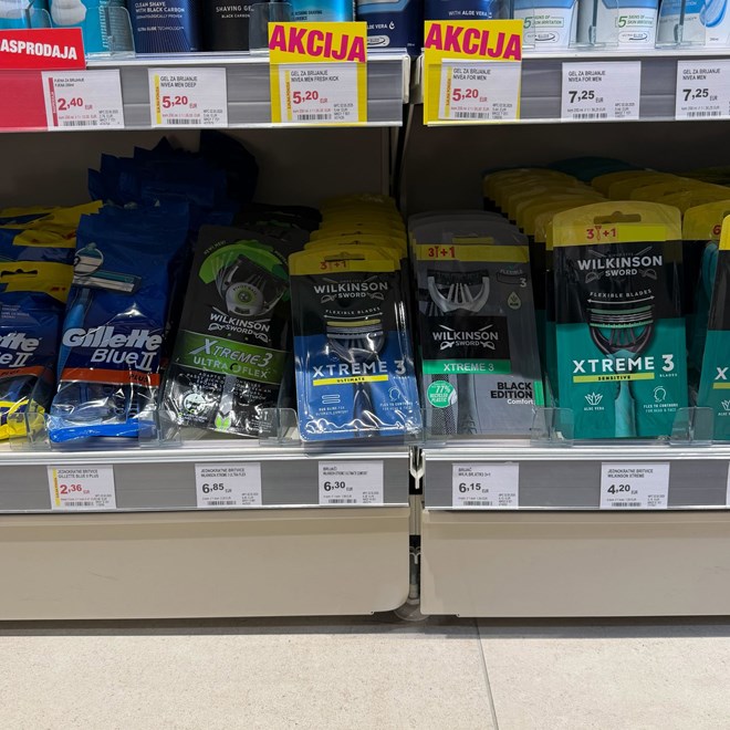 Bipa - ponuda muških brijača