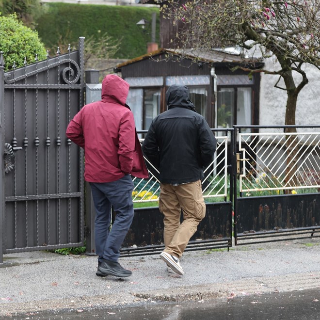 Ispred kuće Vedrana Pavleka