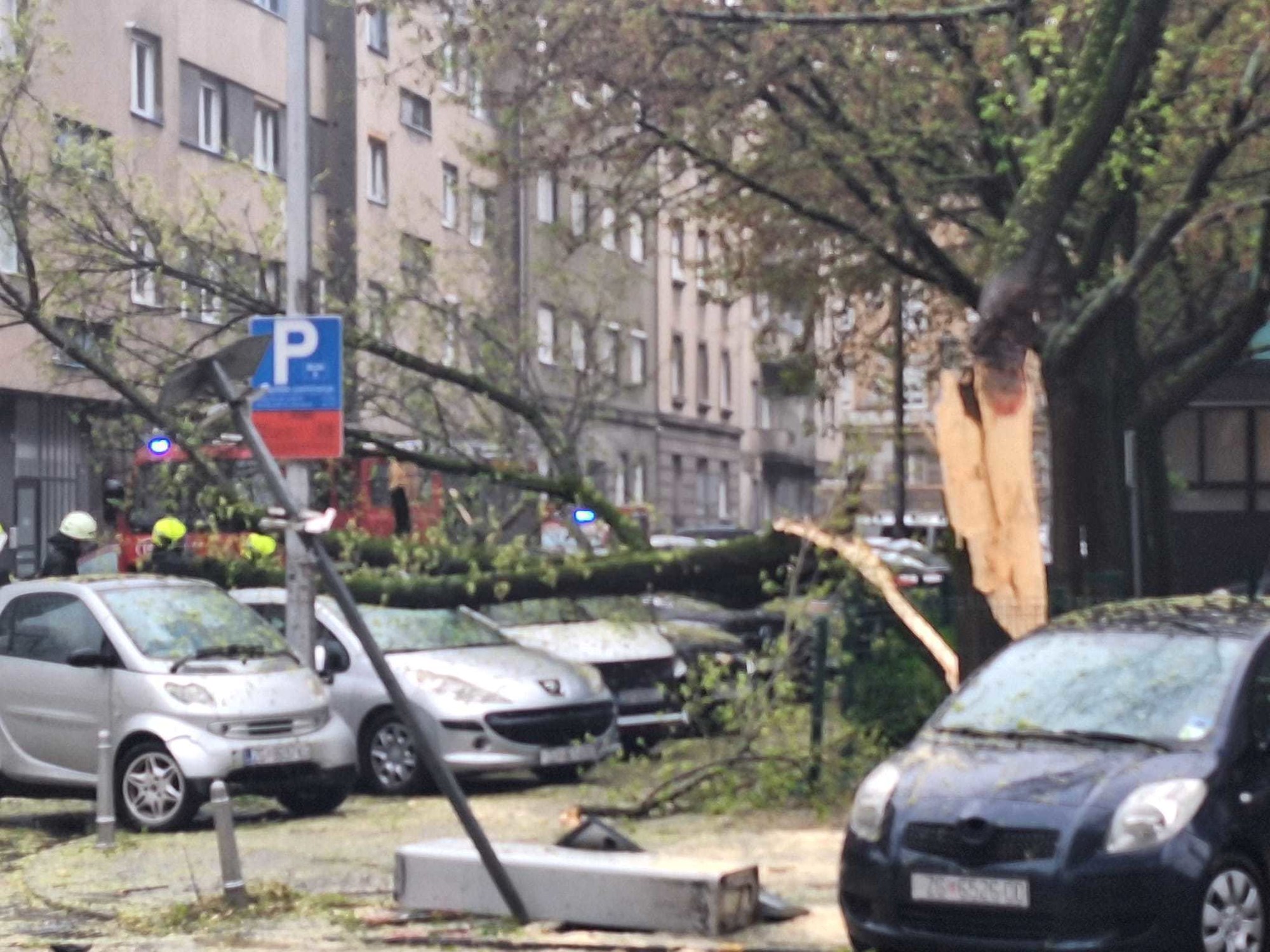 Ulica Matka Laginje, kod Vitićevog nebodera
