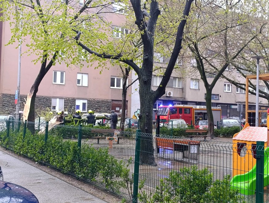 Ulica Matka Laginje, kod Vitićevog nebodera