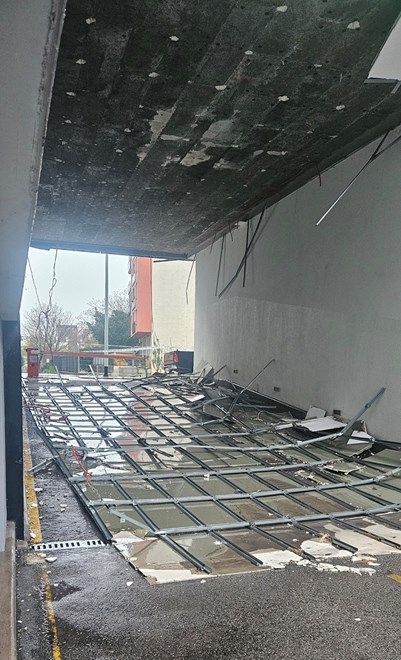 Urušio se strop u Banjavčićevoj ulici