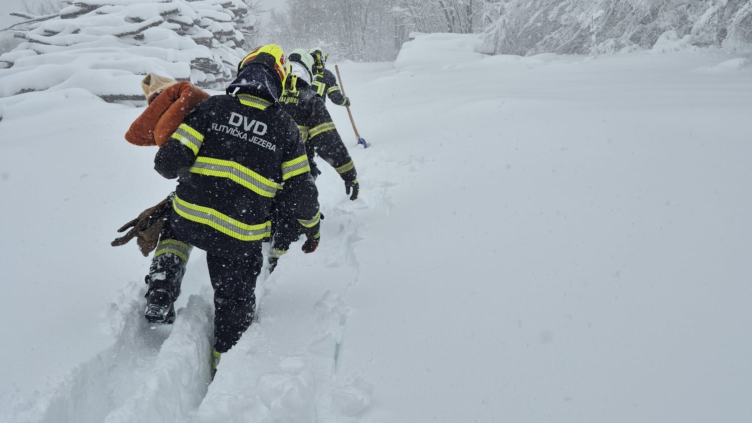 Spašavanje kod Plitvičkih jezera