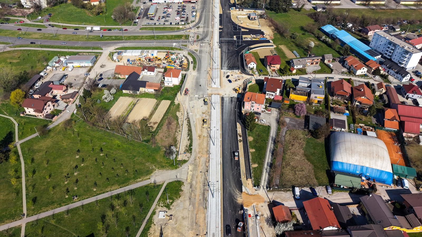 FOTO Pogledajte kako iz zraka izgledaju radovi na novoj tramvajskoj pruzi u Zagrebu
