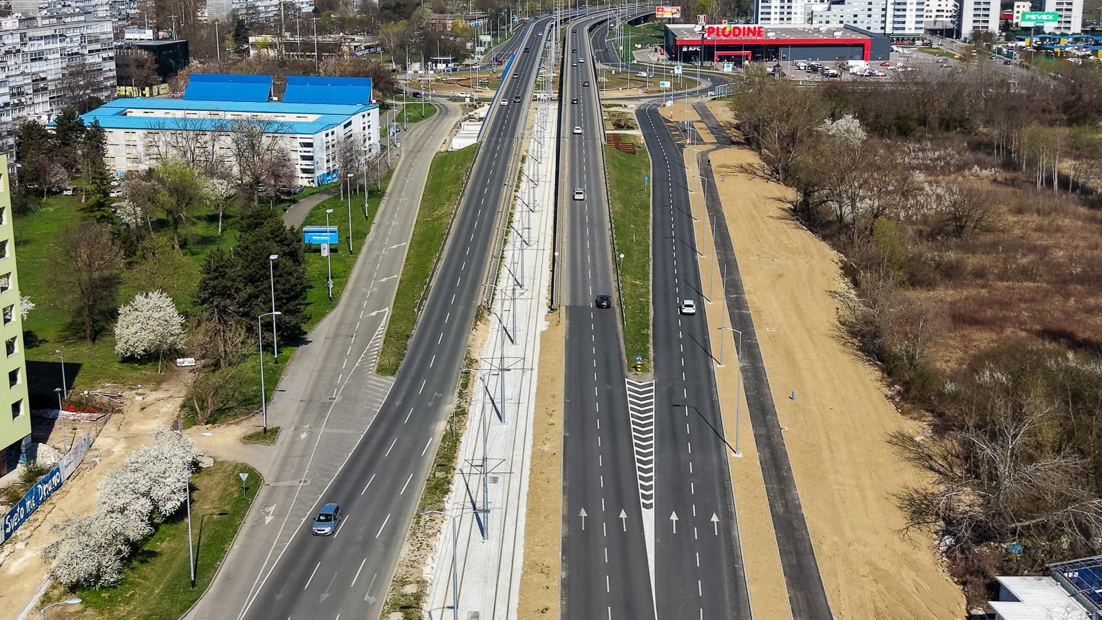 FOTO Pogledajte kako iz zraka izgledaju radovi na novoj tramvajskoj pruzi u Zagrebu