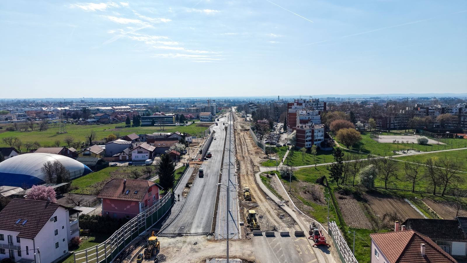 FOTO Pogledajte kako iz zraka izgledaju radovi na novoj tramvajskoj pruzi u Zagrebu
