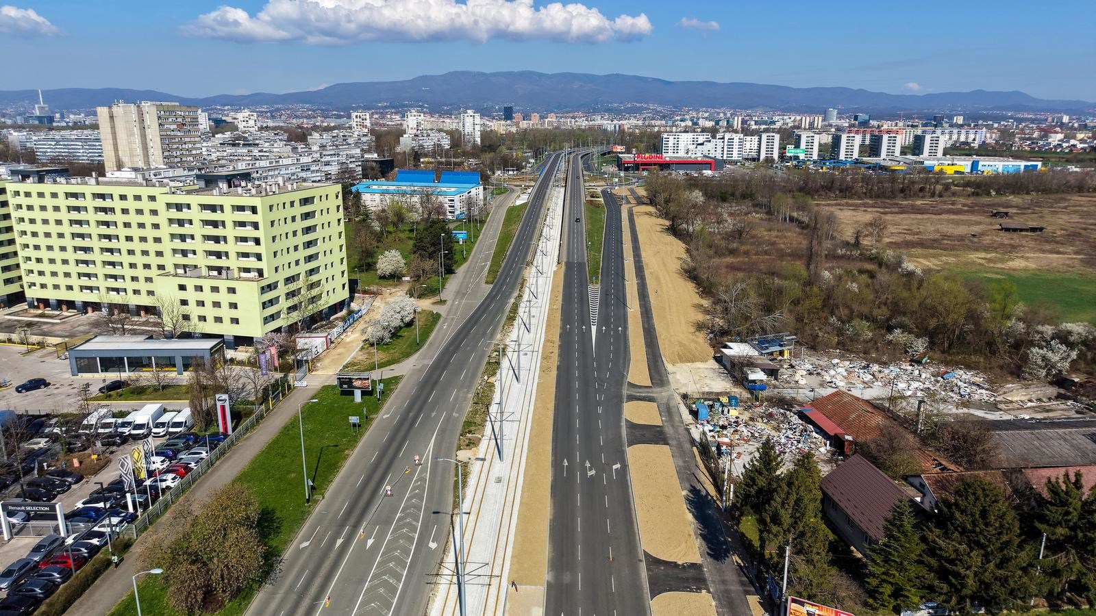 FOTO Pogledajte kako iz zraka izgledaju radovi na novoj tramvajskoj pruzi u Zagrebu