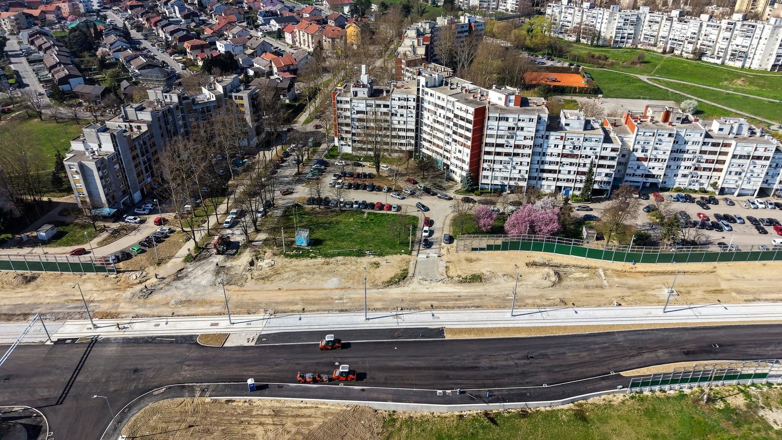 FOTO Pogledajte kako iz zraka izgledaju radovi na novoj tramvajskoj pruzi u Zagrebu