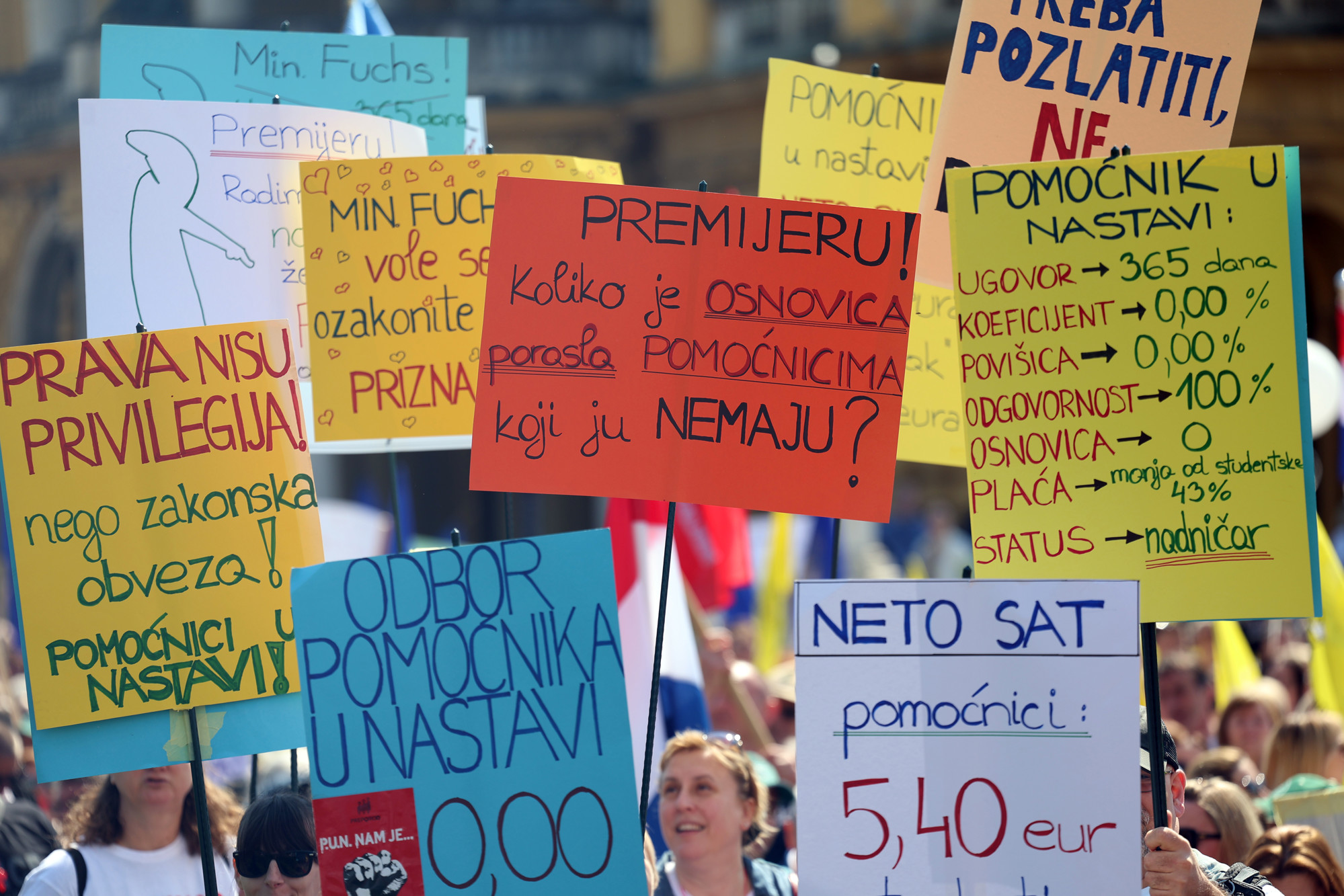 Ministarstvo: Nema razloga za prosvjed, plaće u obrazovanju od 2016. rasle više od 100%