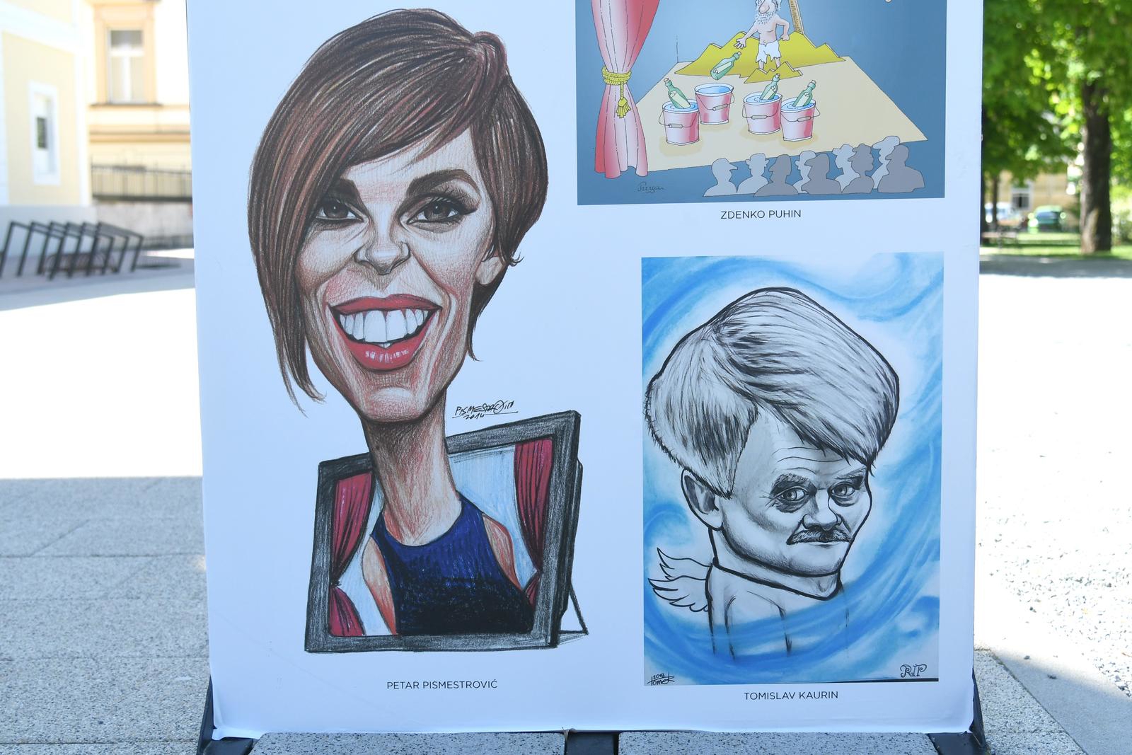 Karikature poznatih glumaca osvanule na bjelovarskom korzu uoči BOK festivala