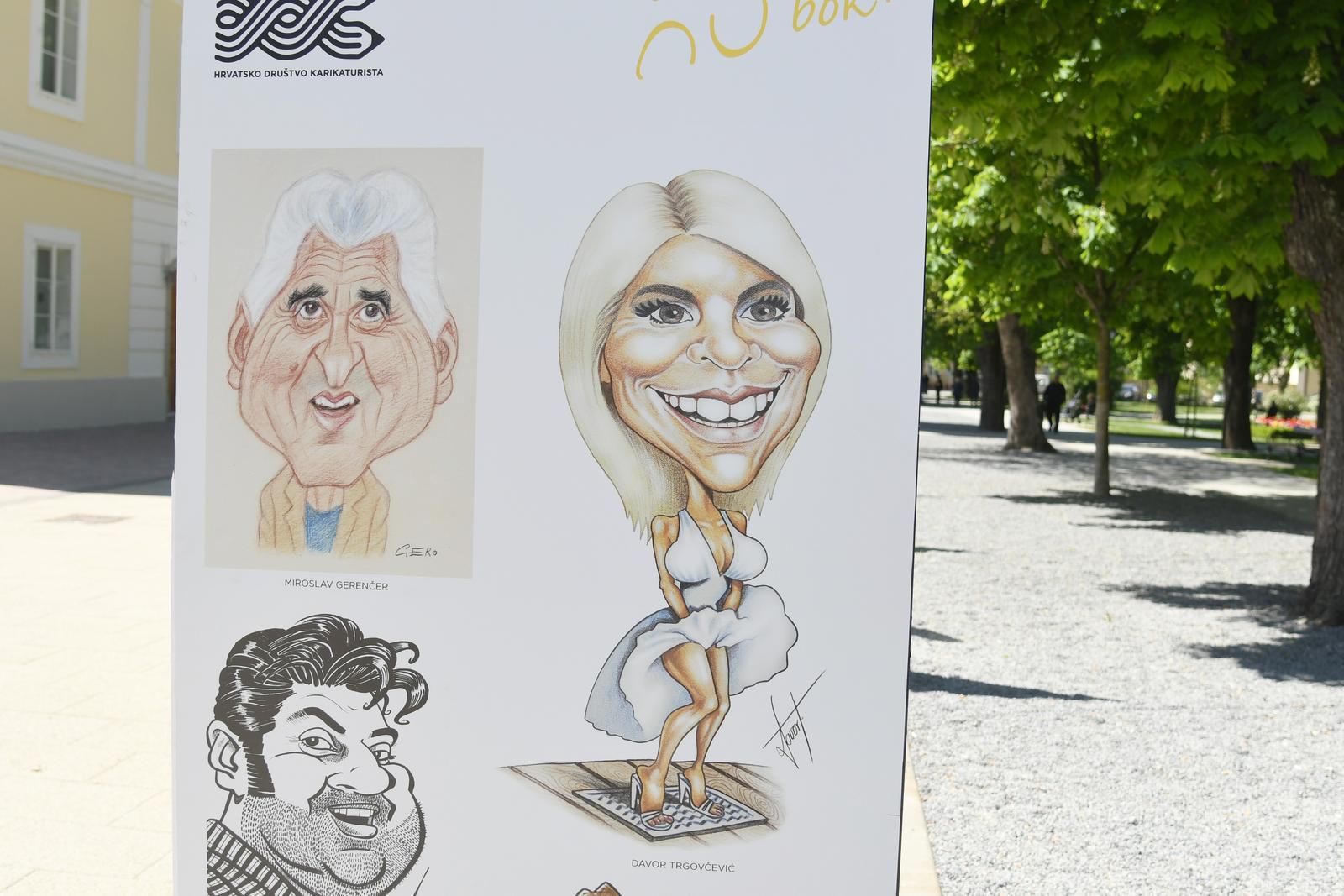 Karikature poznatih glumaca osvanule na bjelovarskom korzu uoči BOK festivala