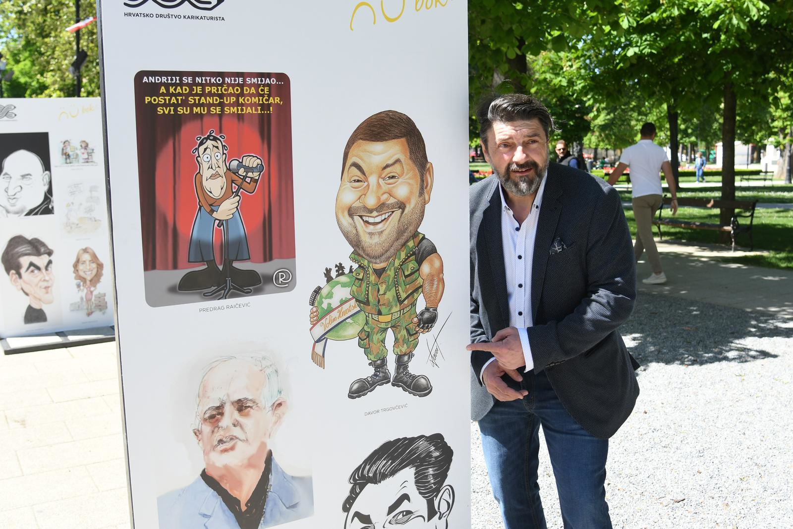 Karikature poznatih glumaca osvanule na bjelovarskom korzu uoči BOK festivala