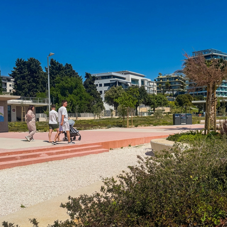 Žnjan je trebao biti zelena oaza. Danas su zelene površine zapuštene, a beton popucao