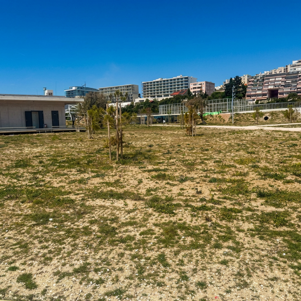 Žnjan je trebao biti zelena oaza. Danas su zelene površine zapuštene, a beton popucao