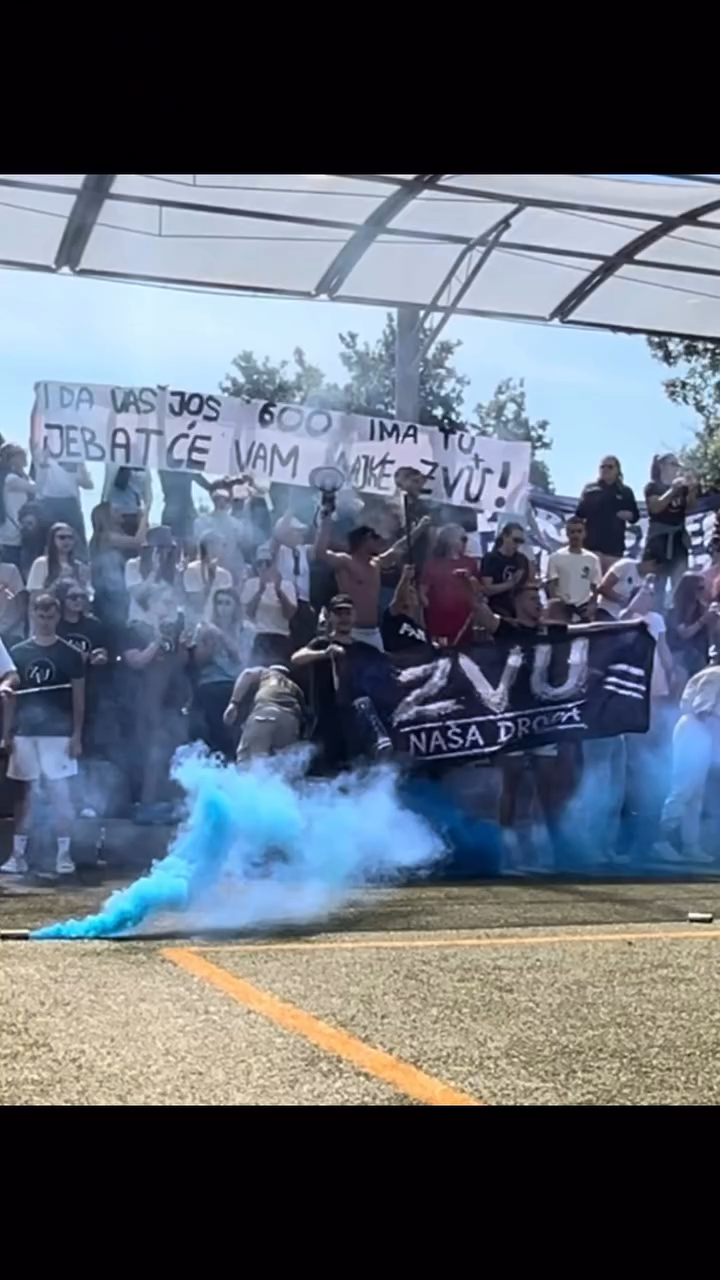 VIDEO Plinski pištolj, ustaški simboli i pirotehnika na okupljanju studenata u Umagu