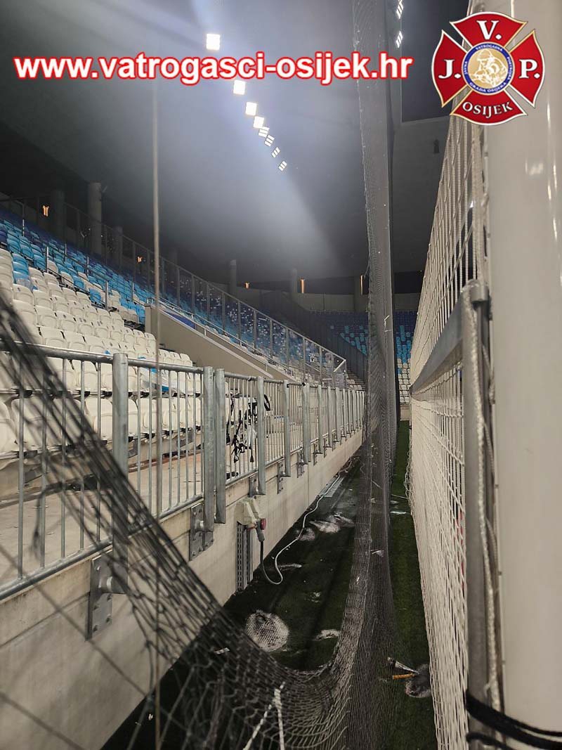 Pogledajte što su navijači uništili na Opus Areni tijekom finala Kupa