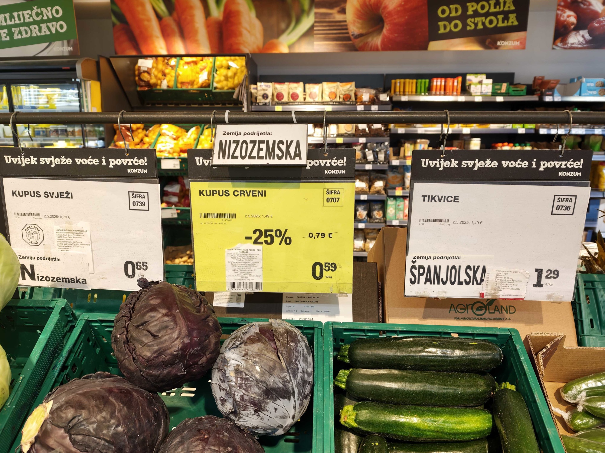 FOTO Što zapravo kupujemo u dućanima? Paprika stiže iz Turske, a kupus iz Nizozemske