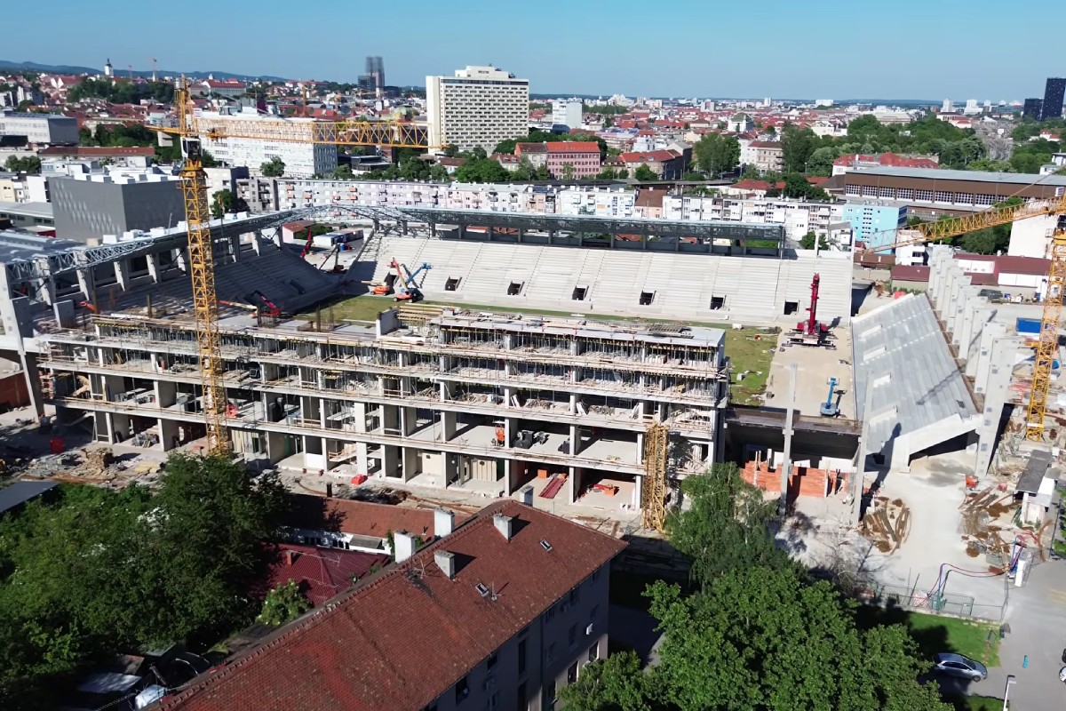 VIDEO Evo kako napreduju radovi na stadionu u Kranjčevićevoj