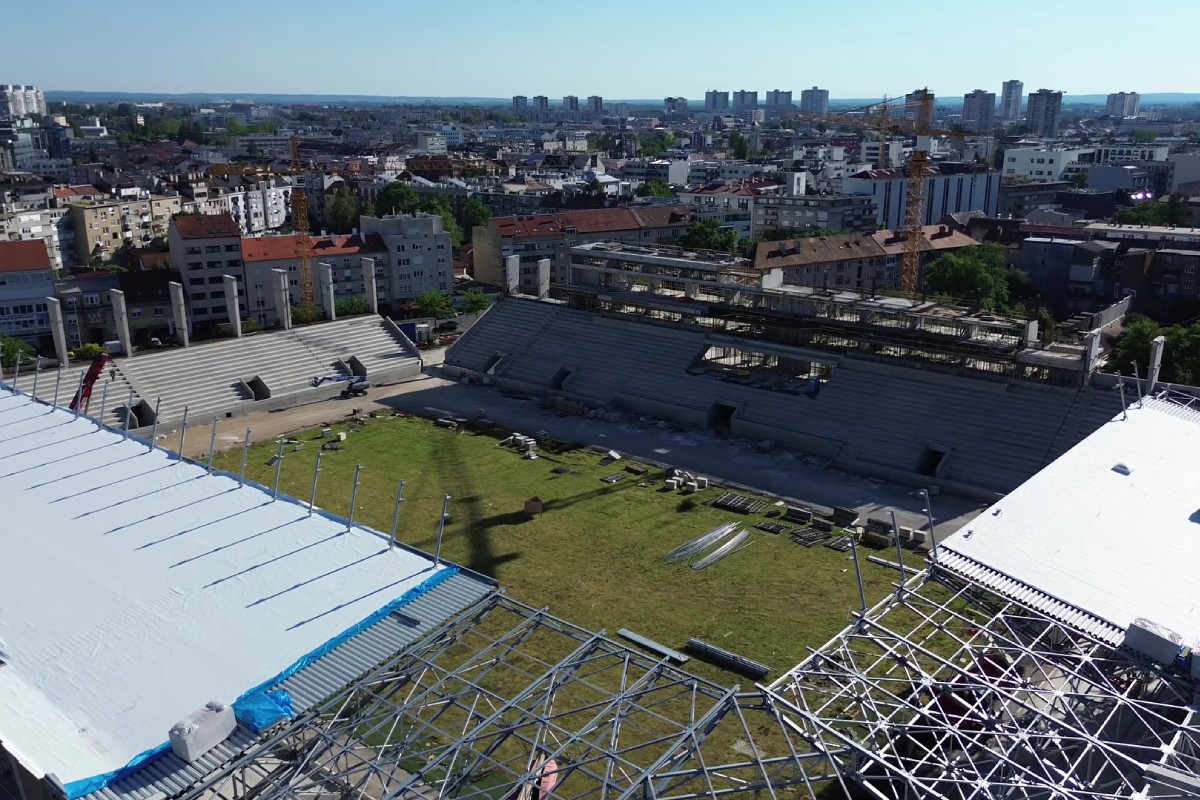 VIDEO Evo kako napreduju radovi na stadionu u Kranjčevićevoj