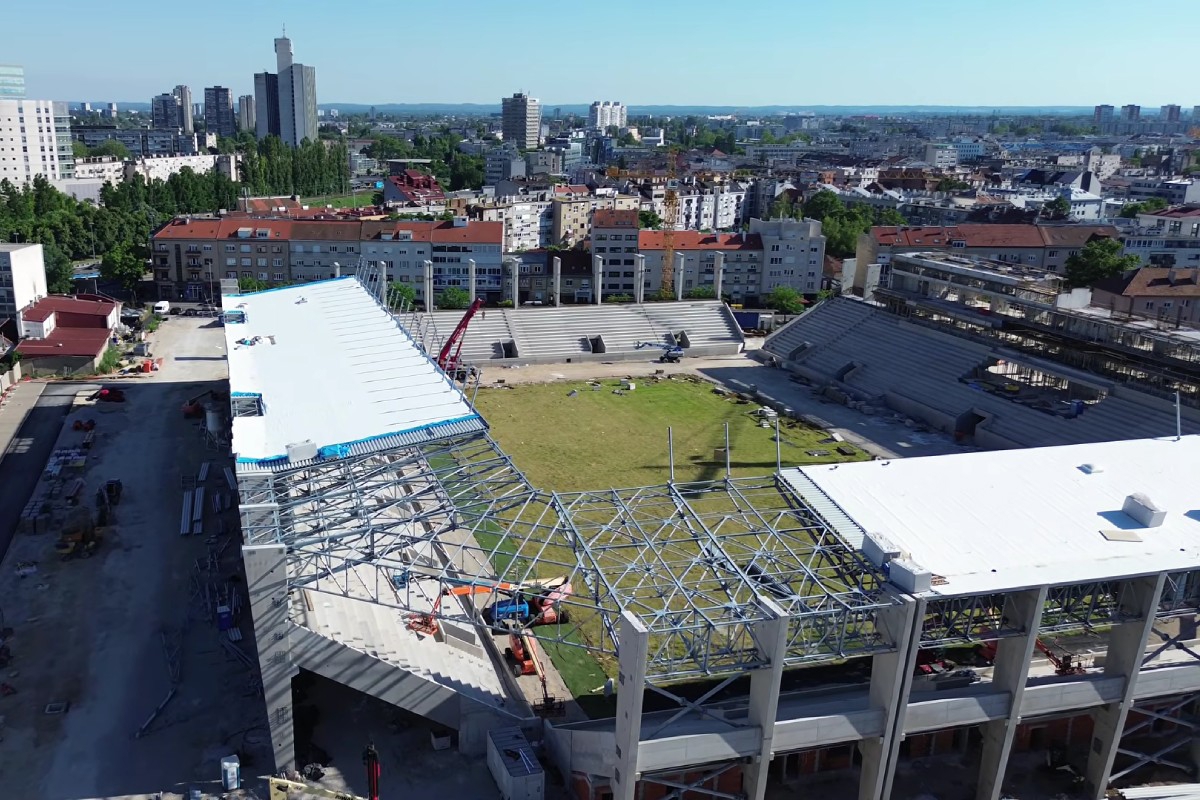 VIDEO Evo kako napreduju radovi na stadionu u Kranjčevićevoj