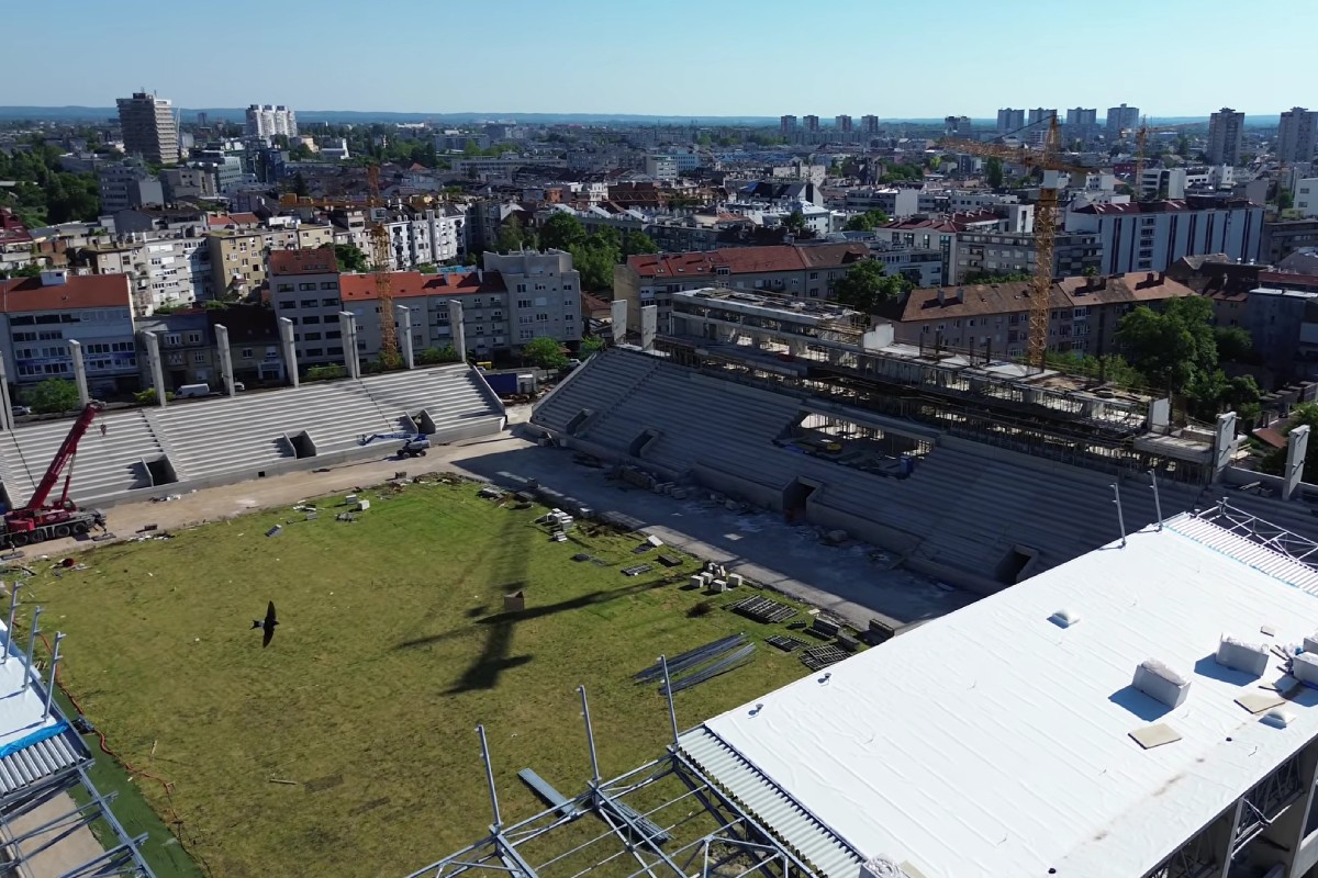 VIDEO Evo kako napreduju radovi na stadionu u Kranjčevićevoj