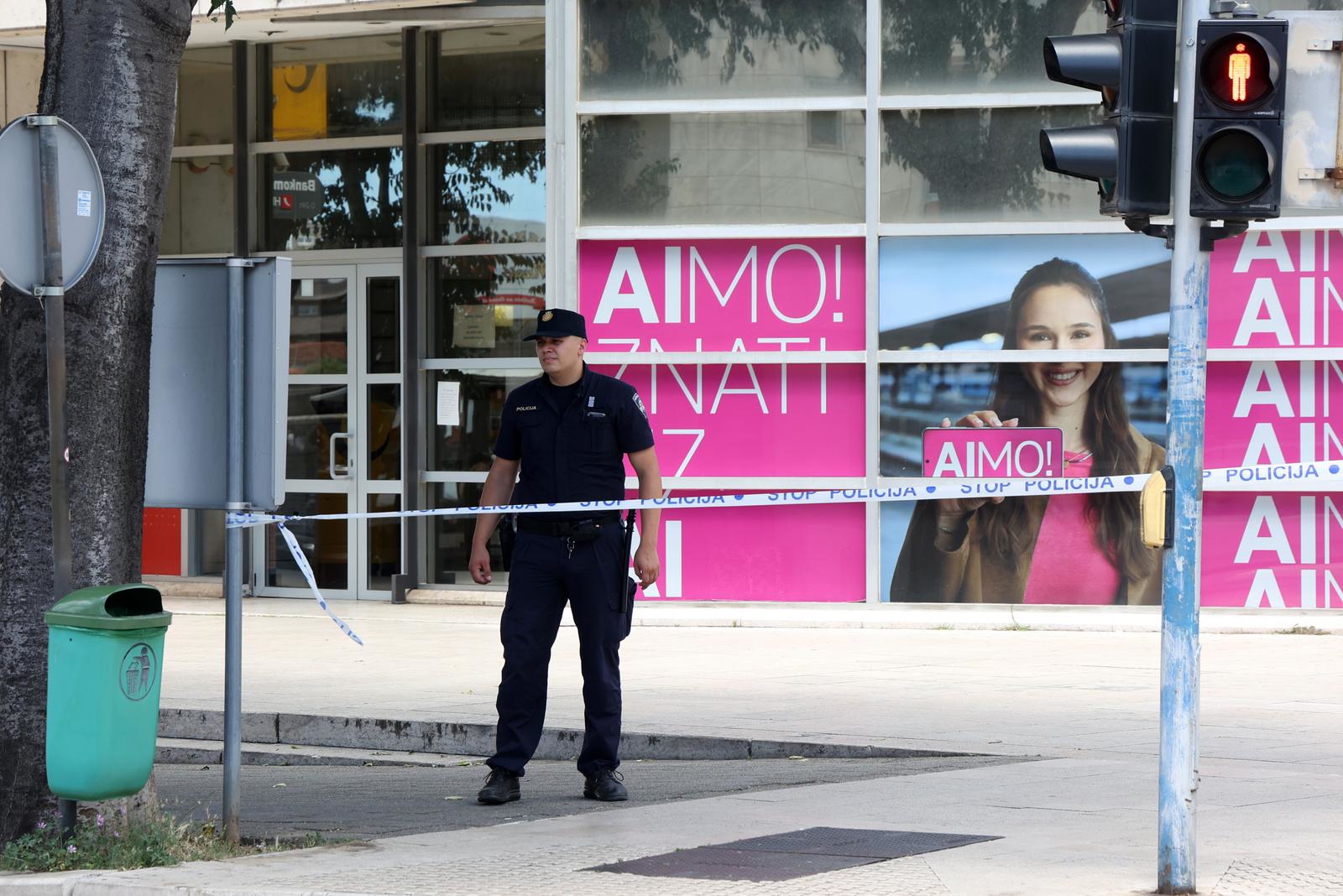Zaboravljeni kofer ispred pošte u Šibeniku izazvao uzbunu
