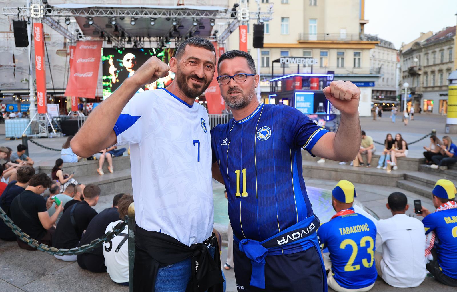 Pogledajte kakva je bila atmosferu u centru Zagreba: Napeto se pratila utakmica BiH