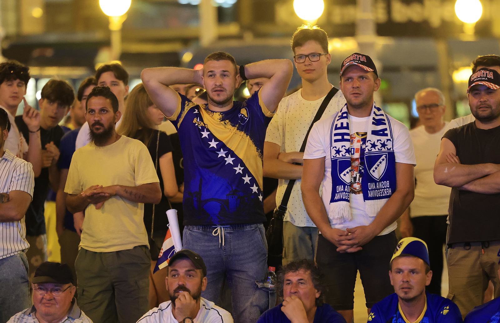 FOTO Nakon poraza od Švicarske tuga u Sarajevu i Zagrebu, pogledi govore sve