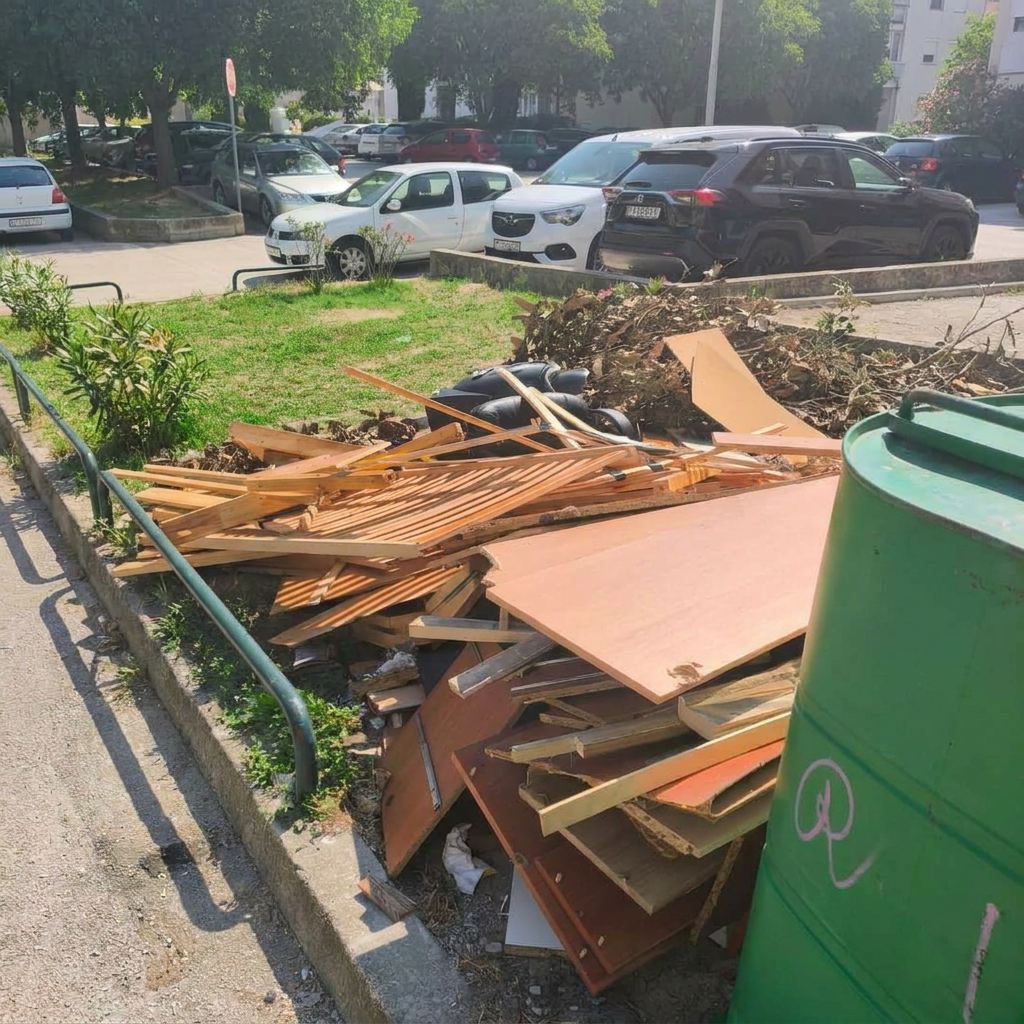 Pogledajte kako se ljudi rješavaju glomaznog otpada po Splitu