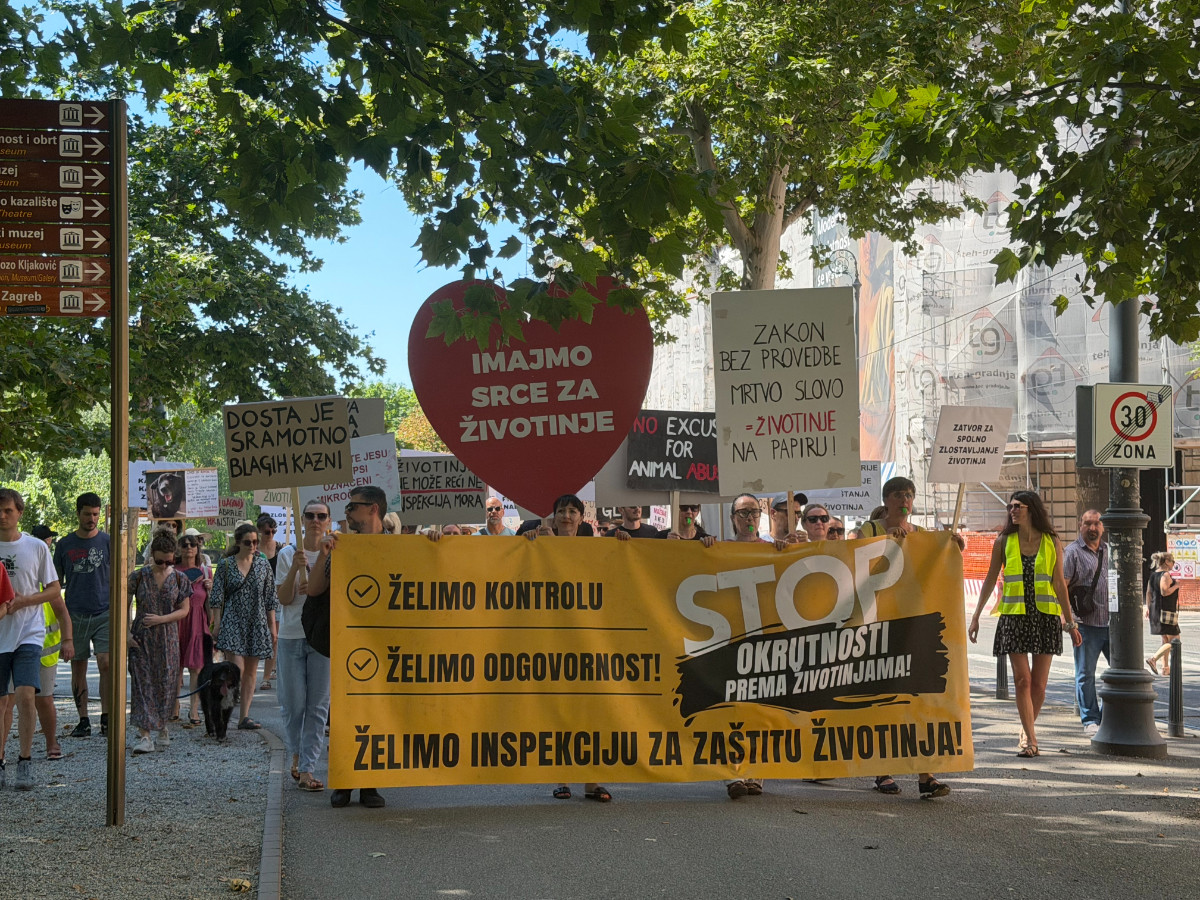 U Zagrebu održan prosvjed protiv zlostavljanja životinja. "Ne želimo brojati mrtve"