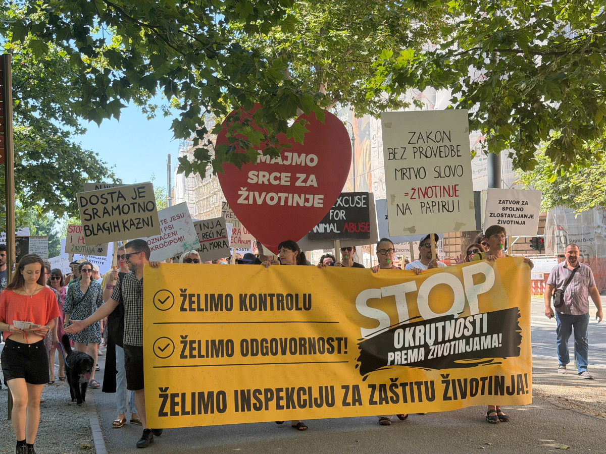 U Zagrebu održan prosvjed protiv zlostavljanja životinja. "Ne želimo brojati mrtve"