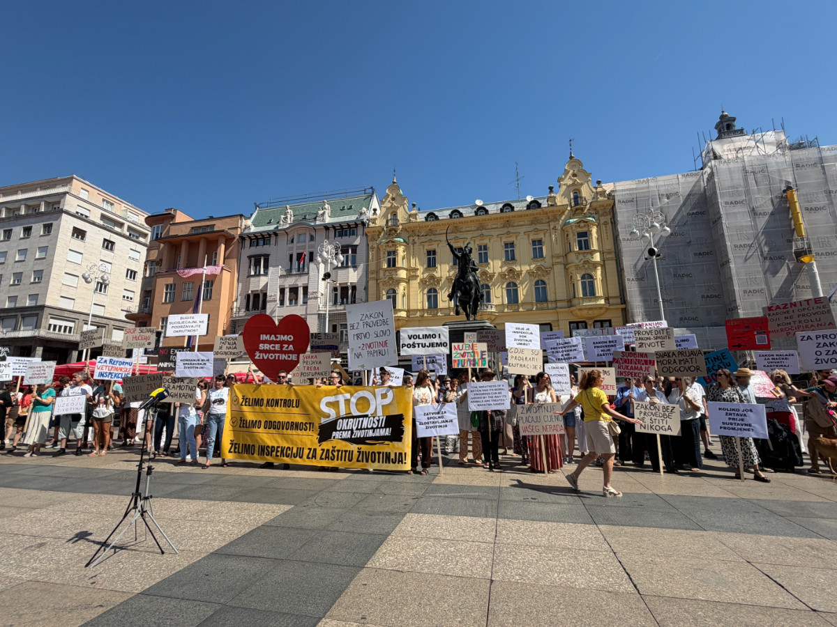U Zagrebu održan prosvjed protiv zlostavljanja životinja. "Ne želimo brojati mrtve"