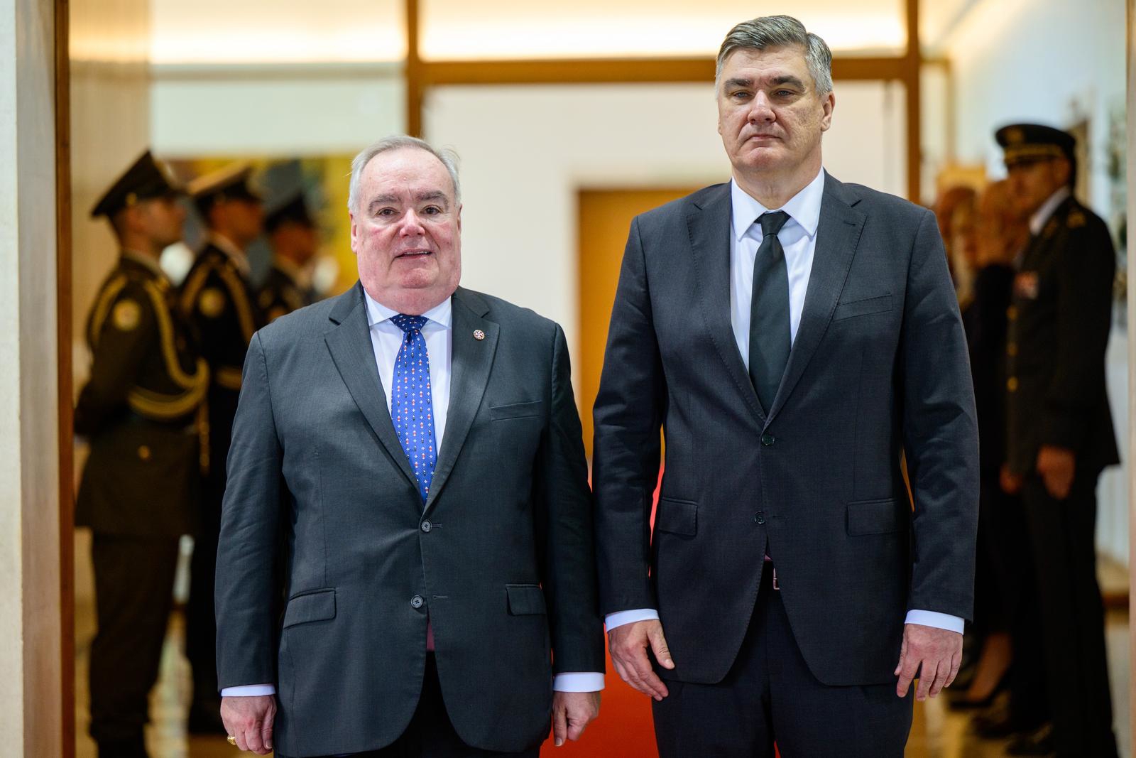 FOTO Milanović primio velikog meštra Malteškog reda