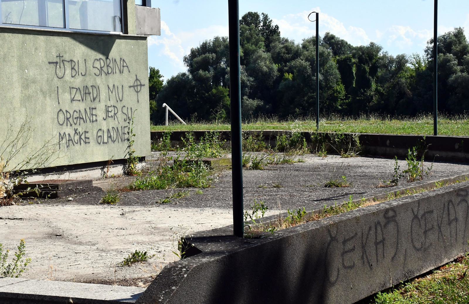 FOTO U Slavonskom Brodu osvanuo grafit mržnje protiv Srba