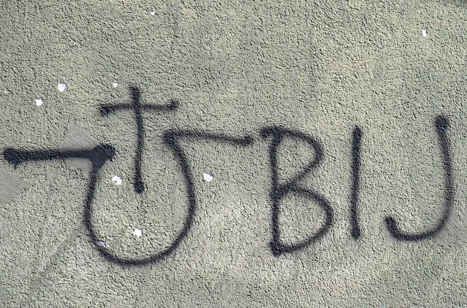FOTO U Slavonskom Brodu osvanuo grafit mržnje protiv Srba
